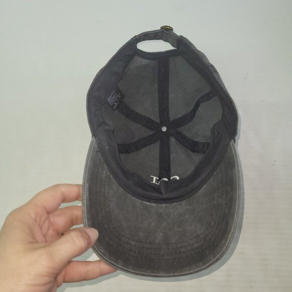 Cat Mom Hat Cap Womens Grey Distressed Adjustable Strapback Cotton Ballcap - Picture 7 of 10